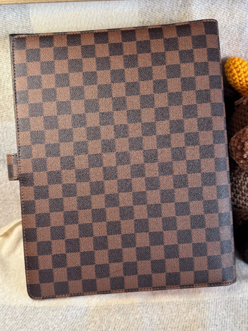 Checkerboard Brown Notebook Cover - Picture 2 of 4